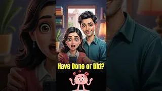 Thumbnail: ‘Done’ vs ‘Did’ – Most Common English Mistake Explained in 30 Seconds! #english #shorts