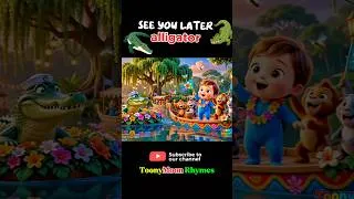 Thumbnail: See You Later, Alligator! 🐊 | Jungle Adventure Song for Kids | Toony Moon Rhymes