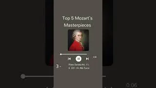 Thumbnail: Top 5 Mozart`s Masterpieces #shorts