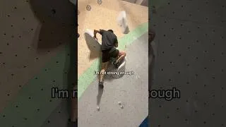 Thumbnail: white V4 -  getting over my fear of being a pussy lol #bouldering #boulderinglife #climbingrocks