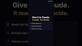 Thumbnail: Stop Reading: How to Summarize Documents in Claude (4 Formats in 2 Minutes)