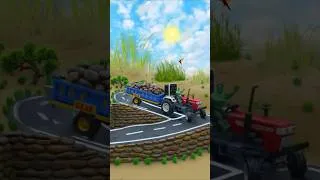 Thumbnail: diy mini tractor Swaraj 855 with loaded troly of stone