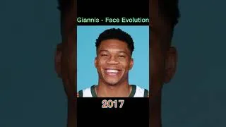 Thumbnail: Giannis Antetokounmpo - face evolution @shorts