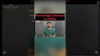 Thumbnail: Percentage Concepts in 2 Mins | MBA CET / CAT/ NMAT/ SNAP