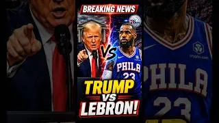 Thumbnail: Trump Calls LeBron James "Maybe a Racist" 😳🔥 | NBA Fans React #shorts