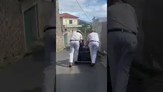 Thumbnail: Madeira Toboggan Ride on Traditional Wicker Basket Sledges