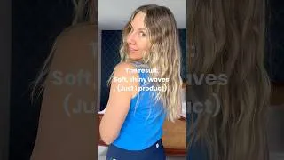 Thumbnail: My 1 Product Wavy Hair Routine ✨ (no gel, no crunch)