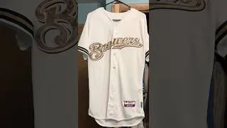 Thumbnail: Milwaukee Brewers 2014 Armed Forces Memorial Day Home Cool Base Majestic Authentic Jersey