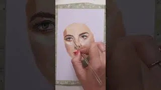 Thumbnail: Portrait painting of Ingrid Bergman #shorts