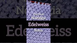 Thumbnail: Vintage vibes are real with this stitch 🌸🏵 #knooking #knitting #edelweiss #stitch #tutorial