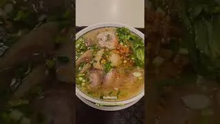 Thumbnail: Thai Street Food Pork Tail Noodle Soup + Iced Longan Dessert