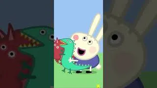Thumbnail: George Pig & Richard Rabbit Stop Crying & Share! 😭 #PeppaPig #shorts