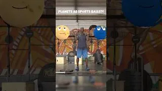 Thumbnail: Planets Play SPORTS?! 🪐🏀 Funny Space Facts for Kids #Shorts