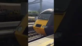 Thumbnail: Bristol Parkway; a north bound Cross Country HST with 43 207 & 43 285 departs at 15:44 on 25/04/2019