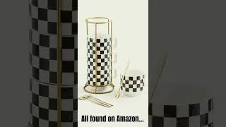 Thumbnail: Mackenzie Childs Dupes | Get Them While You Can! #blackandwhitedecor #mackenziechildsdecor #amazon