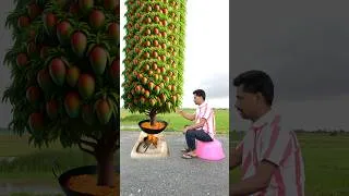 Thumbnail: इतने सारे आम के पेड़ 😜 mango tree ,fan   funny vfx magic video  #shorts​