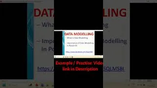 Thumbnail: Importance of Data Modelling in Power BI | What is Data Modelling