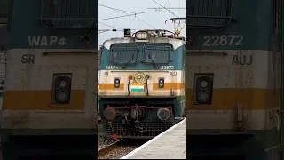 Thumbnail: WAP-4 Locomotive AT 130 KMPH🔥 #shorts #WAP4 #trainvideos #indianrailways