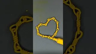 Thumbnail: Wait for it... 💛 The Most Fragile Pencil Chain #shorts #asmr #microart #relaxing #relaxingmusic