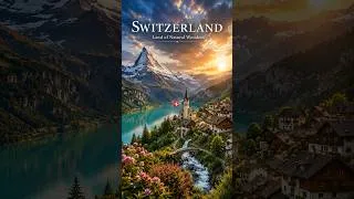 Thumbnail: Switzerland 🇨🇭 | Matterhorn, Alps & Waterfalls in 4K #shorts