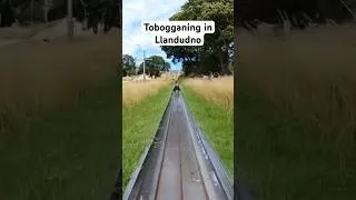 Thumbnail: Tobogganing in Llandudno #travel #familytravel #wales #shorts