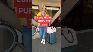 Thumbnail: Reduce Puffiness Under Eyes After a Long Haul Flight #traveltips