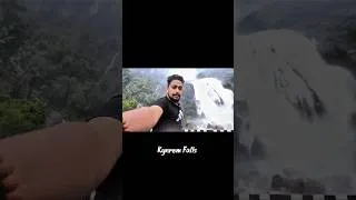 Thumbnail: I was shivering in front of that mighty waterfall🥶 #shorts #meghalaya #waterfall