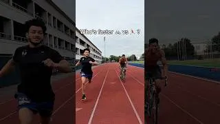 Thumbnail: Who’s Faster Biker 🚴 vs. Runner 🏃