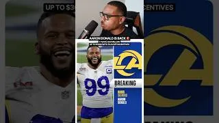 Thumbnail: Aaron Donald IS BACK With The Rams 😳🔥 #NFL #LARams #Shorts