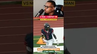 Thumbnail: A’Mir Sears Had 2 TDs AND 3 INTs vs No. 1 Bishop Gorman 🤯🔥 #HighSchoolFootball #Shorts