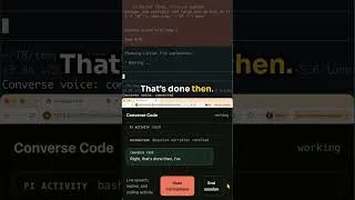 Thumbnail: Converse Code - A Voice controlled Coding Agent