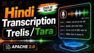 Thumbnail: Trelis Tara - A Frontier Hindi Transcription Model [Open Weights]