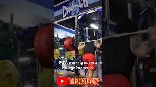 Thumbnail: POV: working out with a college hooper 🏀😂 #basketball #college #hooper #lifting #ytshorts #viral