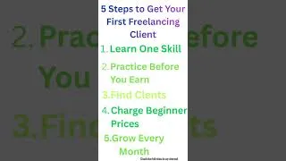 Thumbnail: ₹0 to First Client | Freelancing for Beginners