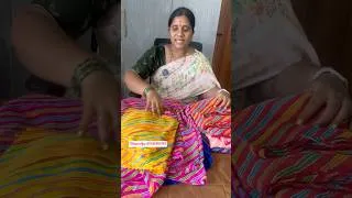 Thumbnail: lehariya gorgette sarees💛🩷 full video uploaded in channel #trendycollectionbyradhika #saree