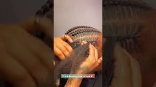 Thumbnail: stitch braiding hair tutorial #1 #shorts #hairstyles #braids #stitchbraids