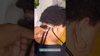 Thumbnail: short hair braiding tutorial #shorts #hairstyles #braids #shorthair