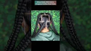 Thumbnail: African Braids 2026 #shorts | Gorgeous Knotless Braid Styles #knotlessbraids #hairstyles