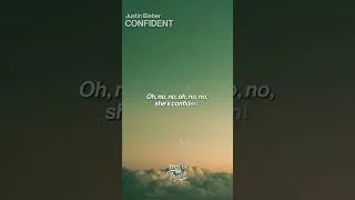 Thumbnail: Justin Bieber - Confident ft. Chance The Rapper (Lyrics) #shorts