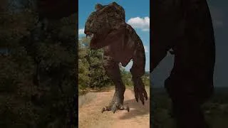 Thumbnail: GIANT T-REX CHASE!! #shorts | 🦖🦕 #trex #dino #trexranch