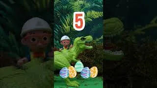 Thumbnail: Blippi Toytime Dino Egg Jump! #shorts | 🦖🦕 #trex #dino #trexranch