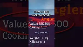 Thumbnail: HOW TO FISH WORLD RECORD #vtuber #HowToFish #gaming