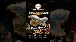 Thumbnail: J&K Dance Forms | Quick Revision Series | JKSSB JKPSC 2026 @TripleSClasses