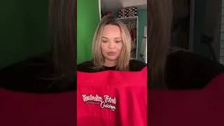 Thumbnail: ASMR KFC uniform fabric and embroidery tapping #shorts