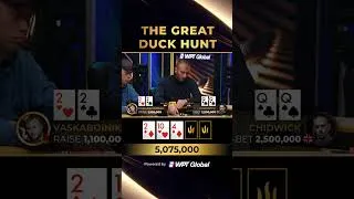 Thumbnail: Chidwick and Vaskaboinikau clash 6-handed. One’s hand shines, the other shatters. #shorts