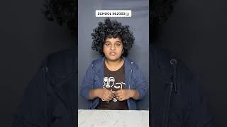 Thumbnail: School in 2050 😂 Snapchat Replaces Teachers | Telugu Comedy #relatable #school #shorts