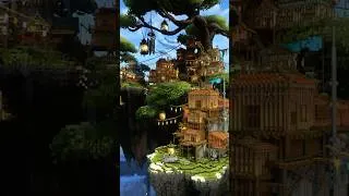 Thumbnail: Aetherial Heights - floating islands inspired by Studio Ghibli! #minecraft #minecraftbuild #shorts