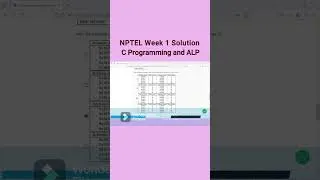 Thumbnail: Solve NPTEL Week 1 C Programming & Assembly Quiz!