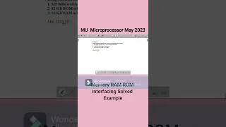 Thumbnail: Master Microprocessor Interfacing Problems Like This #education #tutorial #microprocessor