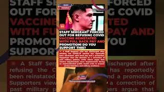 Thumbnail: Staff Sergeant Reinstated After COVID Vaccine Dispute With Back Pay And Promotion #BreakingNews #USN